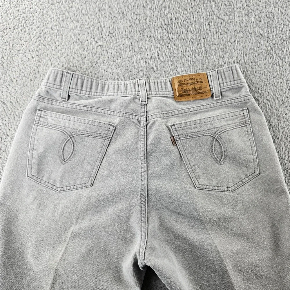 Levis Jeans‎ Mens 32x30 Gray Straight Leg Denim Mid Rise Zip Fly Classic